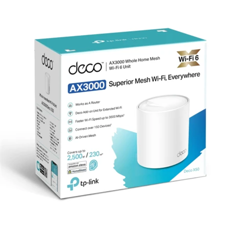 REPETIDOR DECO X50 1u. TPLINK WIFI6